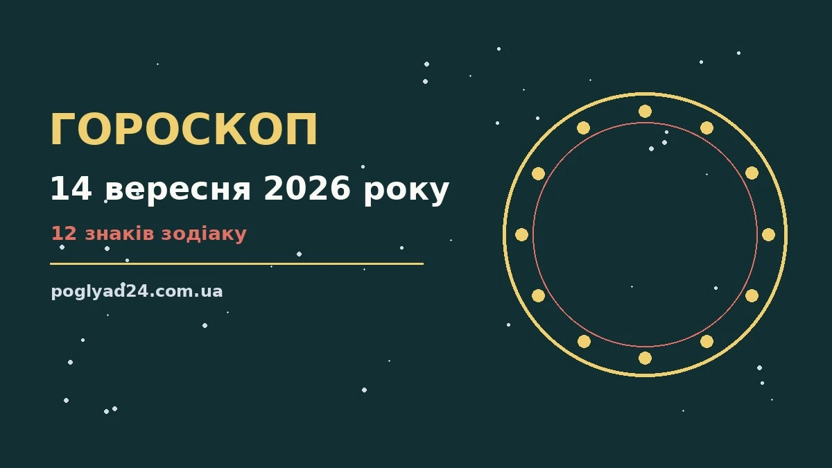 Гороскоп на 14 вересня 2026 року: на що звернути увагу про події, зустрічі та вибір
