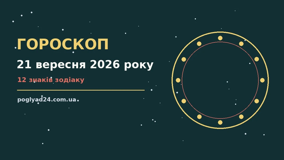 Гороскоп на 21 вересня 2026 року: на що звернути увагу про події, зустрічі та вибір
