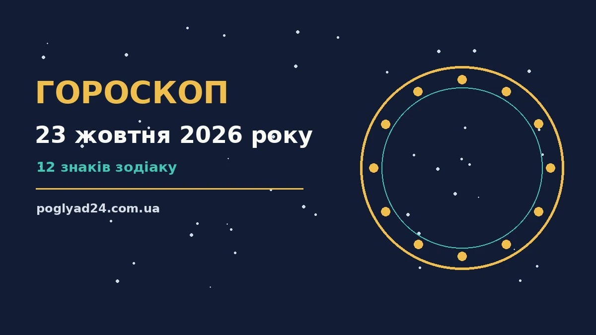Гороскоп на 23 жовтня 2026 року: на що звернути увагу про події, зустрічі та вибір