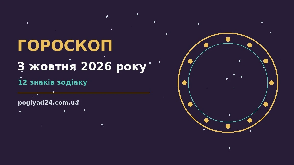 Гороскоп на 3 жовтня 2026 року: на що звернути увагу про події, зустрічі та вибір