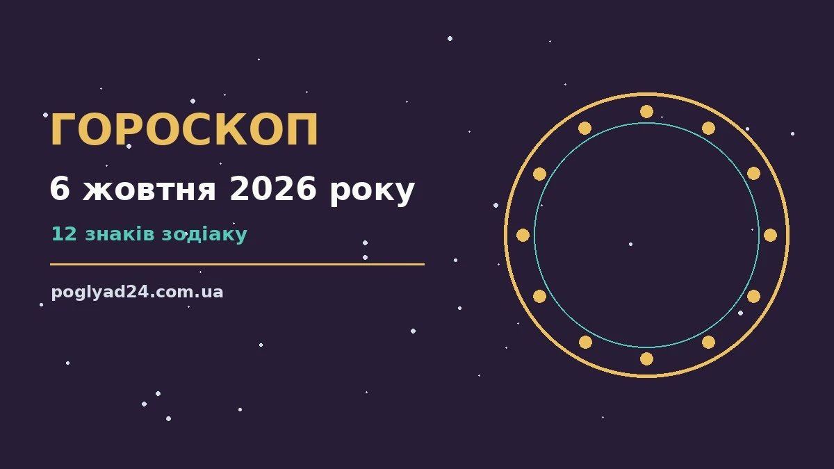 Гороскоп на 6 жовтня 2026 року: на що звернути увагу про події, зустрічі та вибір